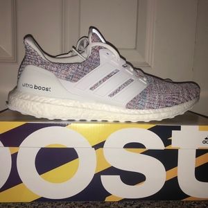 Men's Adidas Ultra Boost 4.0 White Multi-Color 2